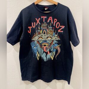 Juxtapoz x Skinner Artist Colab T-Shirt Men's Large HTF Rare Streetwear Metal